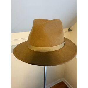 NWT Brixton Small Packable Fedora Medal Bronze Hat Versatile Cottagecore
